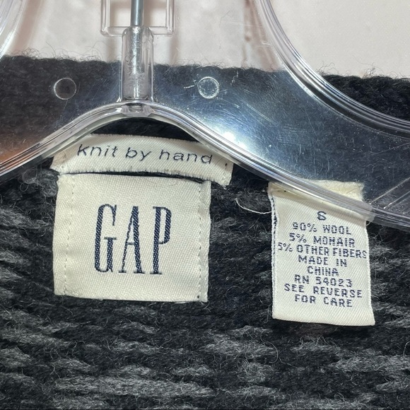 Gap Sweater Knit By Hand Womens Small Mohair Wool Aztec Western Open Cardigan - Picture 2 of 9